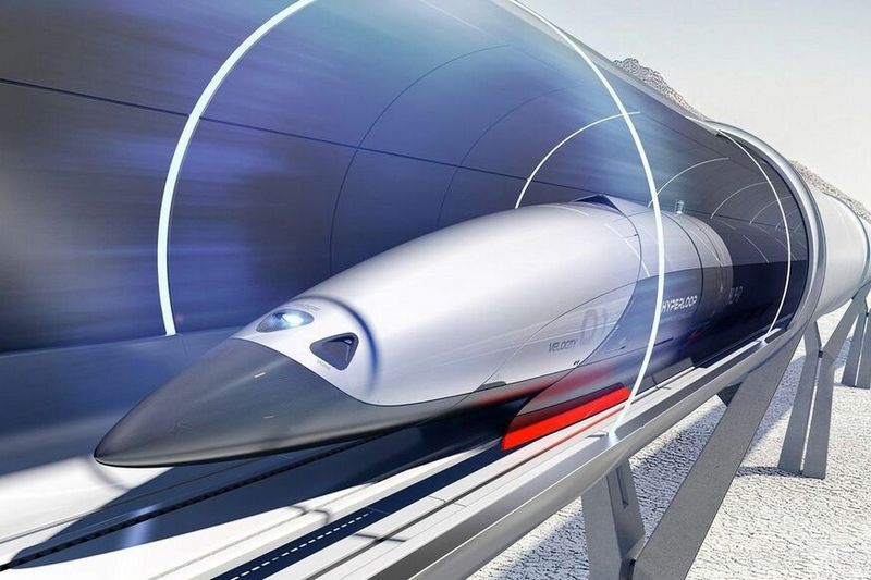 Train Sustentation magnétique Hyperloop TT